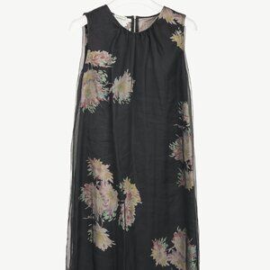 Dries Van Noten SS/13 Black Floral Silk-Organza Mini Dress